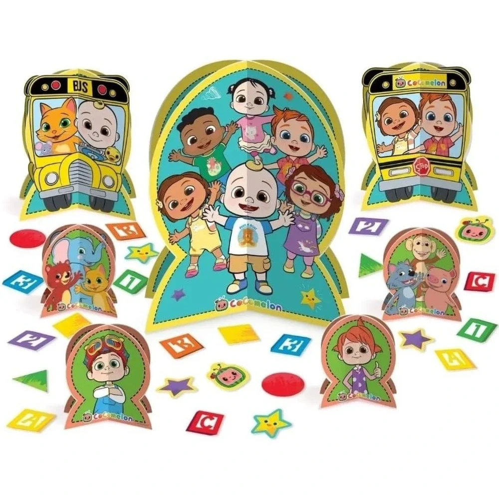 CoComelon‎ Table Decorating Kit – Centerpieces & Confetti for Birthday Party